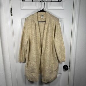 Cream oversized‎ cardigan